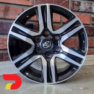 LLANTA DEPORTIVA R17 6X139 NEGRO CON DIAMANTADO ESTILO ORIGINAL