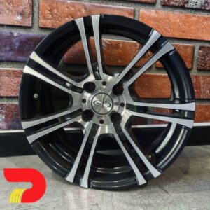 LLANTA DEPORTIVA R15 4X100 NEGRO Y DIAMANTADO EB